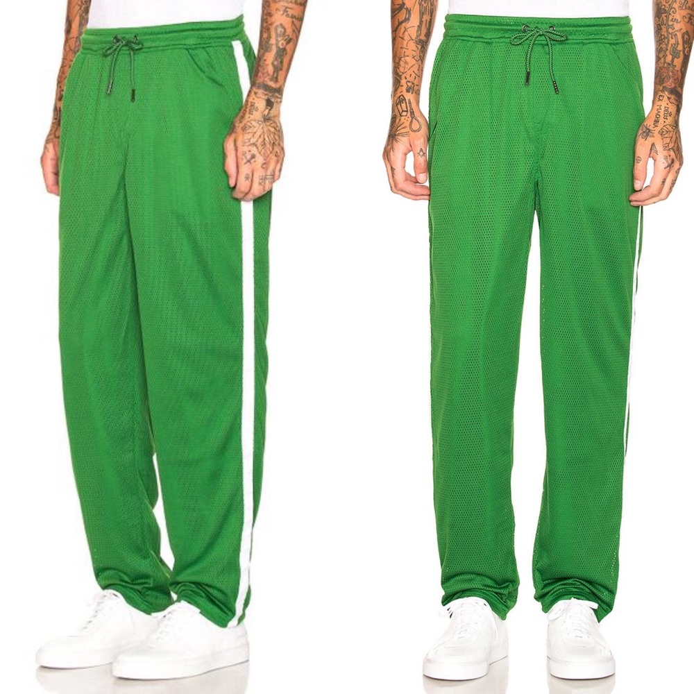 NWT Publish Men's Kace Mesh Athletic Green Pants